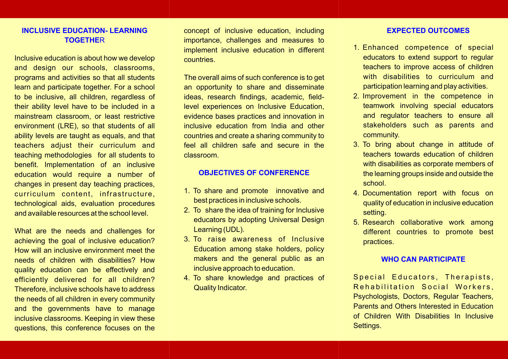 TISS Call for Papers : International conference on Inclusive Education