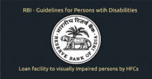 Loan facility to visually impaired by Housing Finance Companies