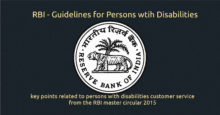 bank customer service disabilities - key points related to persons with disabilities customer service from the RBI master circular 2015