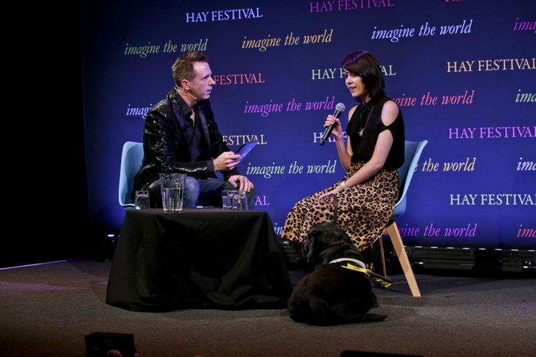 The host of the BBC’s flagship science and technology show enthralled the audience as he invited a partially sighted guest, 22 year old Maisy McAdam, on stage to trial new ‘give vision’ glasses.