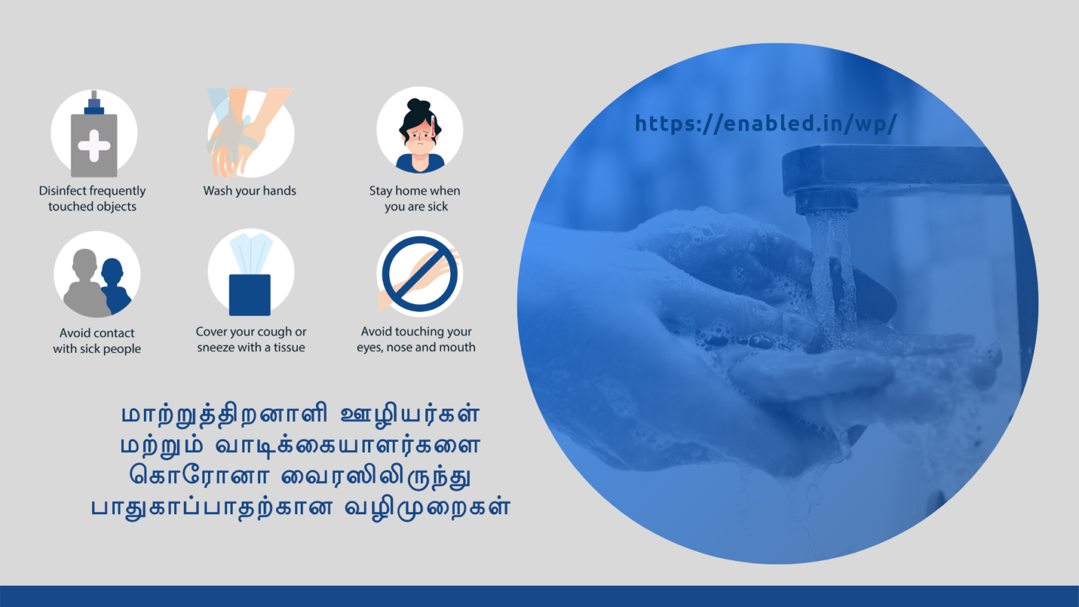 மாற்றுத் திறனாளி ஊழியர்கள் மற்றும் வாடிக்கையாளர்களை கொரோனா வைரஸிலிருந்து பாதுகாப்பாதற்கான வழிமுறைகள்