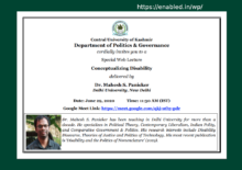 Conceptualizing Disability