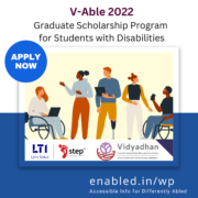 V-Able-Scholarships for Differently abled student-india